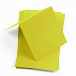 Chartreuse Square Place Card - Gmund Colors Matt 111C