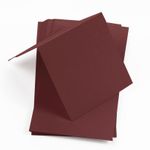 Merlot Red Square Place Card - Gmund Colors Matt 111C