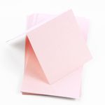 Rosa Pink Square Place Card - Gmund Colors Matt 74C