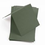 Seedling Green Square Place Card - Gmund Colors Matt 111C