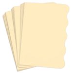 Antique Ivory Side Wave Invitation Card - A2 Gmund Colors Matt 4 1/4 x 5 1/2 111C