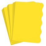 Canary Yellow Side Wave Invitation Card - A2 Gmund Colors Matt 4 1/4 x 5 1/2 111C