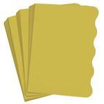 Chartreuse Side Wave Invitation Card - A2 Gmund Colors Matt 4 1/4 x 5 1/2 111C