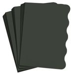 Black Forest Side Wave Invitation Card - A2 Gmund Colors Matt 4 1/4 x 5 1/2 111C