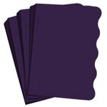 Grape Purple Side Wave Invitation Card - A2 Gmund Colors Matt 4 1/4 x 5 1/2 111C