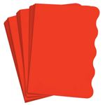 Cayenne Red Side Wave Invitation Card - A7 Gmund Colors Matt 5 x 7 111C