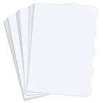 Fluorescent White Side Wave Invitation Card - A7 Gmund Colors Matt 5 x 7 111C