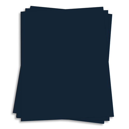 Navy Blue Cardstock, Fine Linen Textured Finish