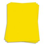 Canary Yellow Card Stock - 12 x 18 Gmund Colors Matt 111lb Cover