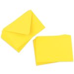 Cards with Envelopes, Canary Yellow Matt, A2 Flat