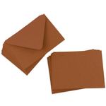 Cards with Envelopes, Sepia Matt, A2 Flat