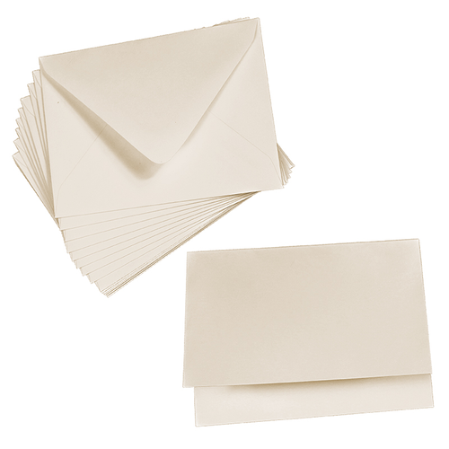 Off White Card Making Kit A2 Chardonnay Folded Cards LCI Paper