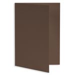 Chocolate Brown Folded Card - A2 Gmund Colors Matt 4 1/4 x 5 1/2 111C