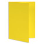 Canary Yellow Folded Card - A2 Gmund Colors Matt 4 1/4 x 5 1/2 111C