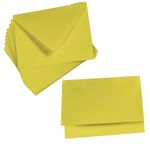 Cards with Envelopes, Chartreuse Matt, A2 Folded