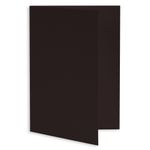 Ebony Black Folded Card - A2 Gmund Colors Matt 4 1/4 x 5 1/2 111C