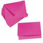 Cards with Envelopes, Fuchsia Matt, A2 Folded