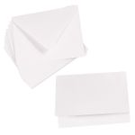 Cards with Envelopes, Fluorescent White Matt, A2 Folded