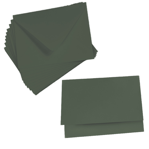 Emerald Green Card Making Kit A2 Seedling Green Folded Cards LCI Paper