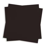 Ebony Black Square Flat Card - 5 1/4 x 5 1/4 Gmund Colors Matt 111C