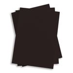 Ebony Black Flat Card - 4 7/8 x 6 7/8 Gmund Colors Matt 111C