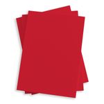 Scarlet Red Flat Card - 4 7/8 x 6 7/8 Gmund Colors Matt 111C
