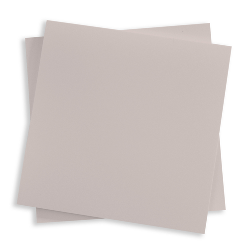 Timberwolf Gray Square Folded Card - 6 1/4 x 6 1/4 Gmund Colors