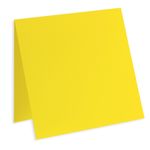 Canary Yellow Square Folded Card - 6 1/4 x 6 1/4 Gmund Colors Matt 111C