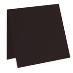 Ebony Black Square Folded Card - 6 1/4 x 6 1/4 Gmund Colors Matt 111C