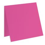 Fuchsia Square Folded Card - 6 1/4 x 6 1/4 Gmund Colors Matt 111C