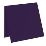 Grape Purple Square Folded Card - 6 1/4 x 6 1/4 Gmund Colors Matt 111C