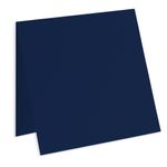 Midnight Blue Square Folded Card - 6 1/4 x 6 1/4 Gmund Colors Matt 111C