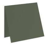 Seedling Green Square Folded Card - 6 1/4 x 6 1/4 Gmund Colors Matt 111C