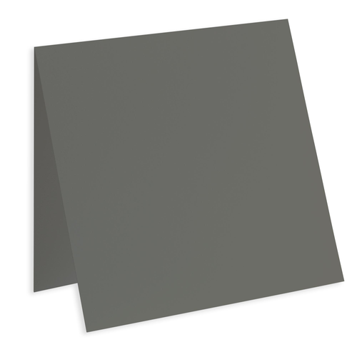 Slate Gray Square Folded Card 6 1/4 x 6 1/4 Gmund Colors Matt 111C