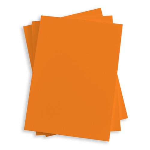 Pumpkin Orange Flat Card - A6 Gmund Colors Matt 4 1/2 x 6 1/4 111C - LCI  Paper