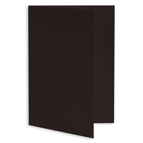 Ebony Black Folded Card - A6 Gmund Colors Matt 4 ½ x 6 ¼ 111C