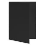 A6 Gmund Colors Matt Licorice Black Blank Cards - Folded, 111lb Cover