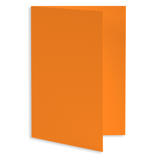 Pumpkin Orange Flat Card - A6 Gmund Colors Matt 4 1/2 x 6 1/4 111C - LCI  Paper