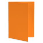 Pumpkin Orange Folded Card - A6 Gmund Colors Matt 4 1/2 x 6 1/4 111C