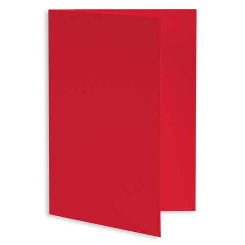 Scarlet Red Folded Card - A6 Gmund Colors Matt 4 1/2 x 6 1/4 111C - LCI  Paper