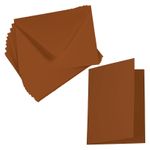 Cards with Envelopes, Sepia Matt, A7 Folded