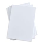 Fluorescent White Flat Card - A9 Gmund Colors Matt 5 1/2 x 8 1/2 111C