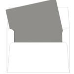 A2 Cobblestone Gray Matte Envelope Liners, Gmund Colors Matt