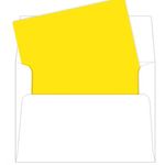 A2 Canary Yellow Matte Envelope Liners, Gmund Colors Matt