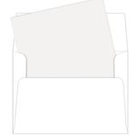 A2 Snow White Matte Envelope Liners, Gmund Colors Matt