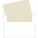 A7 Chardonnay Matte Envelope Liners, Gmund Colors Matt