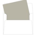 A7 Stone Matte Envelope Liners, Gmund Colors Matt