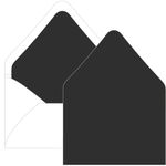 Licorice Black Euro Flap Envelope Liner - A2 Gmund Colors Matt