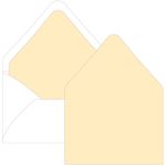Antique Ivory Euro Flap Envelope Liner - A1 Gmund Colors Matt