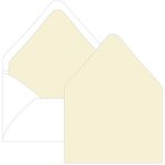 Wedding Cream Euro Flap Envelope Liner - A1 Gmund Colors Matt